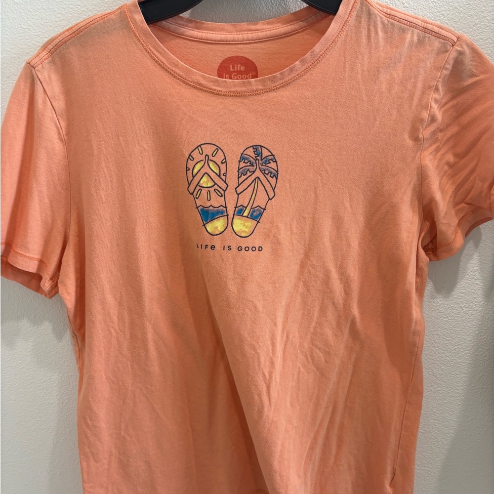 Life is good sandals tee